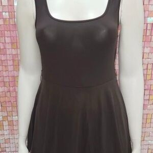 Brown Sleeveless Dress